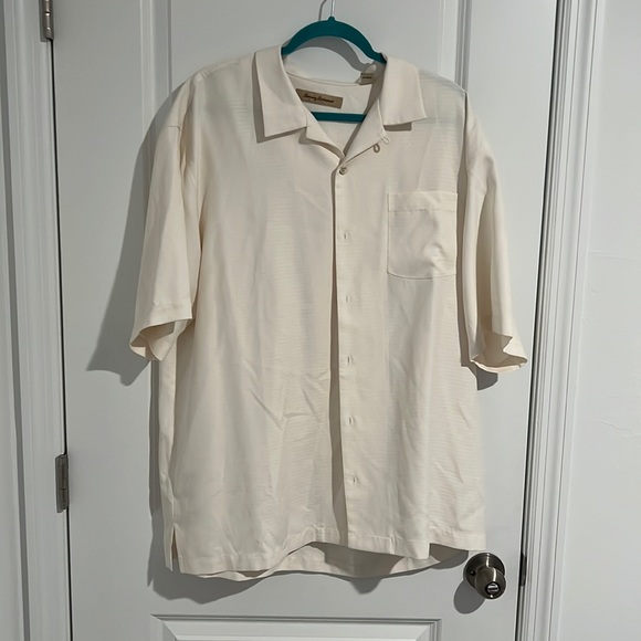 Tommy Bahama Other - Tommy Bahamas 100% silk XL shirt off white